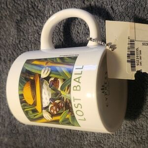 NWT Golf Ball trivet and mug set